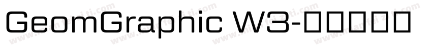 GeomGraphic W3字体转换